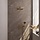 Gold Carving thermostatische inbouw regendouche set met 3-weg omstelling - 30 cm douchekop + handdouche + doucheslang + wandaansluitbocht - goud geborsteld PVD