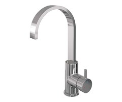 Brauer Chrome Edition hoge opbouw wastafelmengkraan met draaibare platte uitloop B-chroom