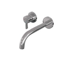 Brauer Chrome Edition inbouw wastafelmengkraan, gebogen uitloop, rozetten model E2 chroom