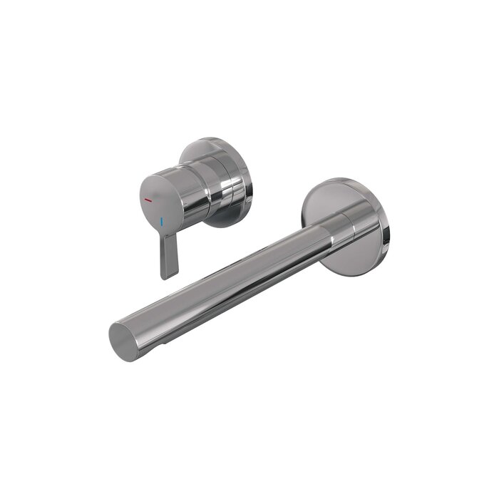 Brauer Chrome Edition inbouw wastafelmengkraan met rechte uitloop en rozetten, model E2 chroom