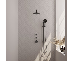 Brauer Inbouw Regendouche Set 21 met Gunmetal PVD Afwerking