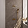 Gold Carving inbouw regendouche met drukknoppen set: 20 cm douchekop, gebogen muurarm, 3-standen handdouche, doucheslang en geïntegreerde glijstang (goud geborsteld PVD)