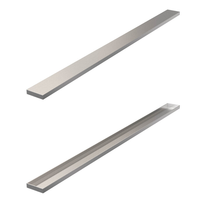 Brauer Los RVS geborsteld multifunctioneel rooster 7x90 cm