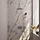 Chrome Carving thermostatische inbouw regendouche SET 70 met drukknoppen, 30 cm douchekop en gebogen muurarm