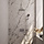Chrome Carving thermostatische regendouche met drukknoppen SET 68 - 30cm douchekop en 3-standen handdouche