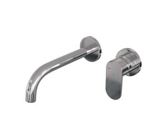 Brauer Chrome Edition inbouw wastafelmengkraan met gebogen uitloop en rozetten, model C1 chroom