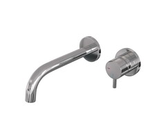 Brauer Chrome Edition inbouw wastafelmengkraan met gebogen uitloop en rozetten B1 chroom