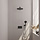 Black Edition thermostatische inbouw regendouche SET 56 met 30 cm douchekop en 3-standen handdouche - mat zwart