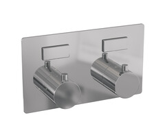 Brauer Chrome Edition 2-weg inbouwthermostaat met drukknoppen