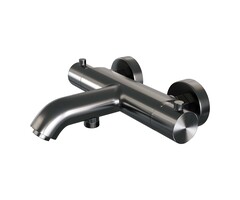 Brauer BRAUER Gunmetal Edition opbouw baddouche thermostaatkraan gunmetal geborsteld PVD