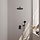 Black Edition inbouw regendouche 3-wegset - 30 cm douchekop, gebogen muurarm, 3-standen handdouche, doucheslang & wandaansluitbocht