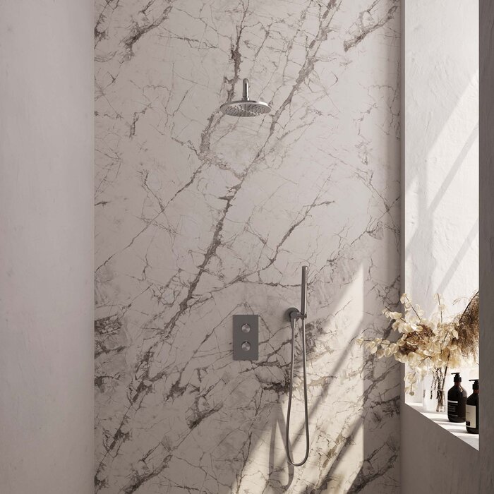 Brauer Inbouw regendouche set met 3-weg omstelling, thermostaat en handdouche