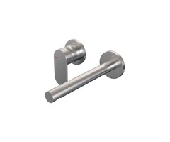 Brauer Brushed Edition inbouw wastafelmengkraan - rechte uitloop, C2 RVS geborsteld PVD