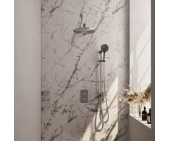 Brauer Brushed Edition thermostatische inbouw regendouche set met 3-weg omstelling