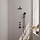 Black Edition thermostatische inbouw regendouche SET 19 met 20 cm douchekop en handdouche