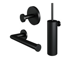 Brauer 3-in-1 mat zwart accessoire set van BRAUER