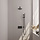 Black Edition thermostatische inbouw regendouche SET 61 met drukknoppen