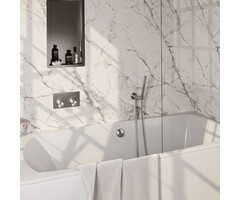 Brauer BRAUER Brushed Carving thermostatische inbouw badkraan SET 03