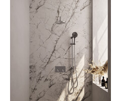 Brauer Brushed Edition thermostatische inbouw regendouche SET 69 met 20 cm douchekop en 3-standen handdouche