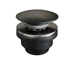 Brauer Klikwaste in mat zwart voor een stijlvolle afwerking van uw badkamermeubel