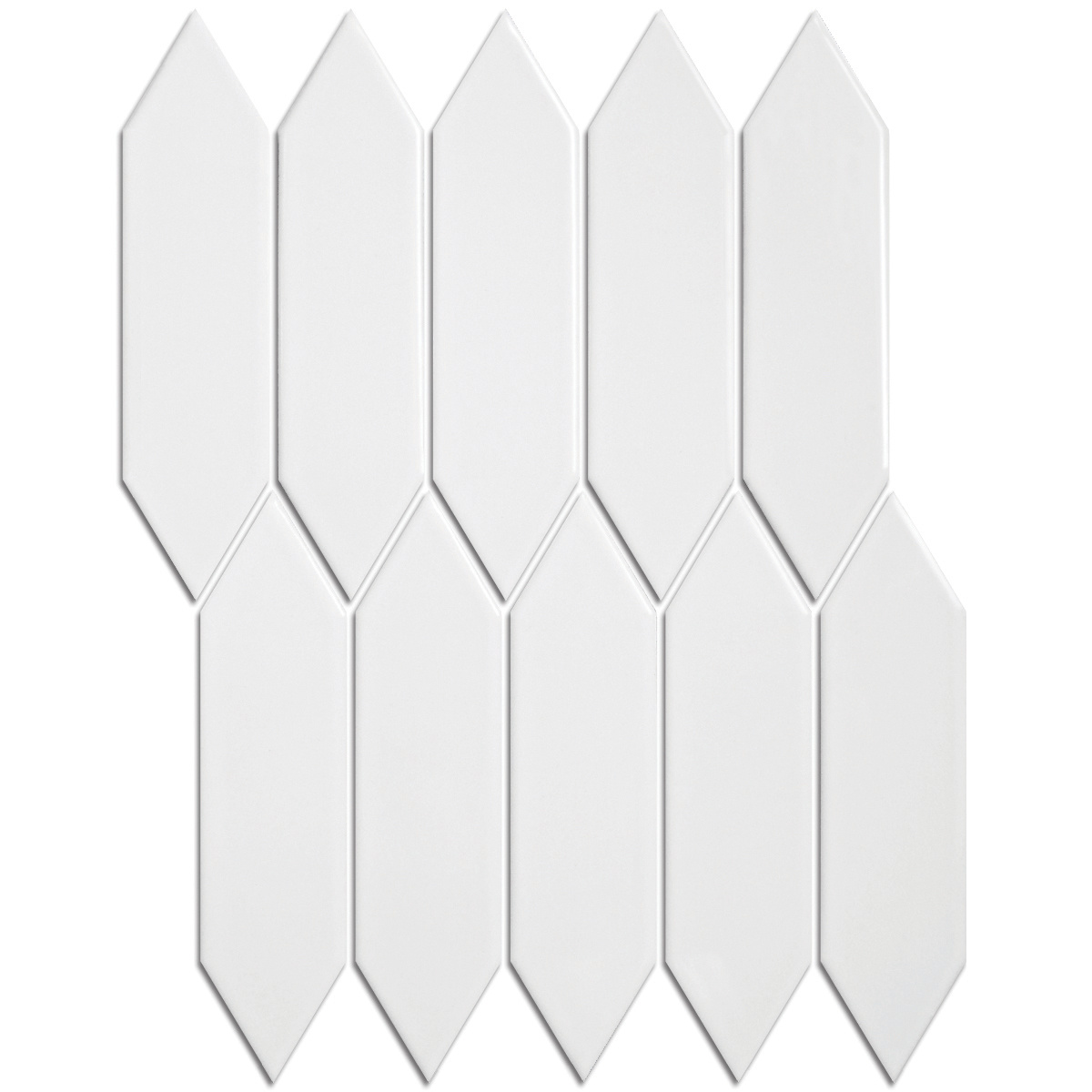 Mozaiek Paris Picket Wit 4,8x1,5