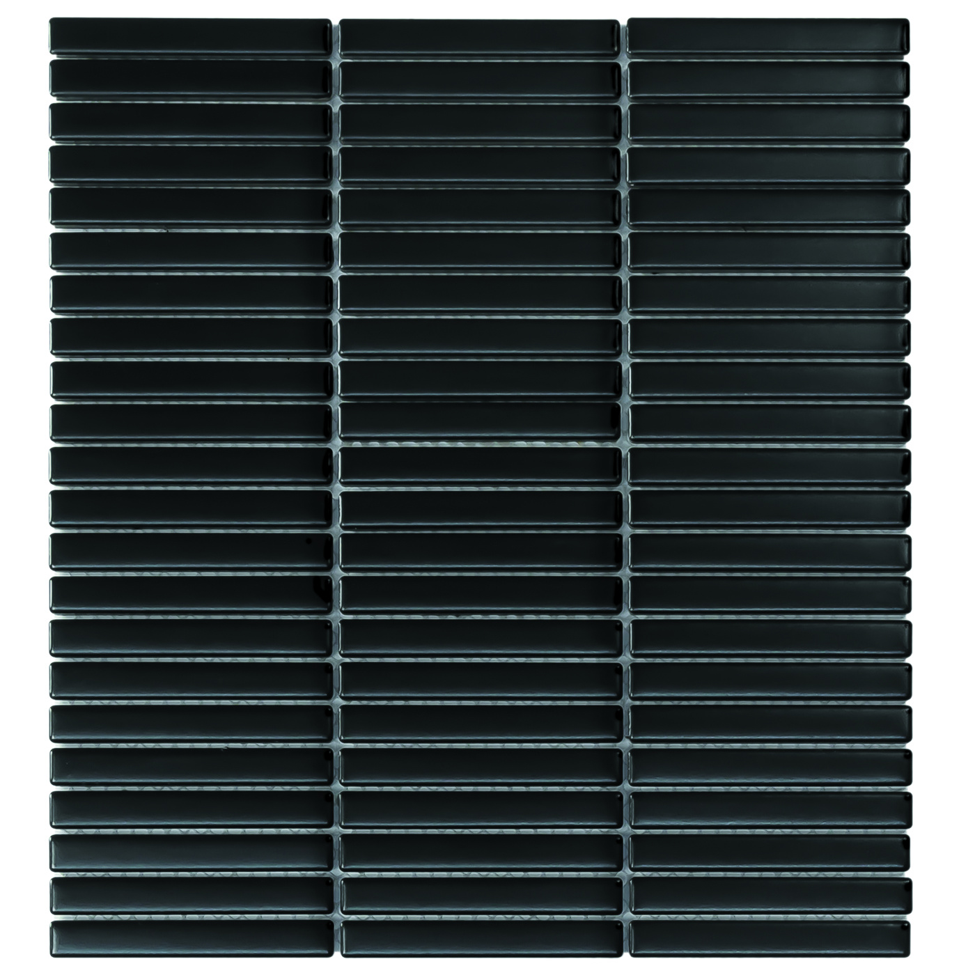 The Mosaic Factory Mozaiek Sevilla Kit-Kat mini's Zwart 1,2x9,2