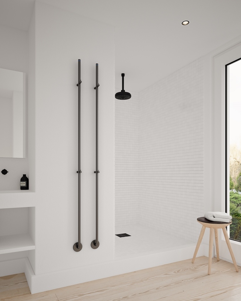 Instamat Jay, elektrische handdoekwarmer Soft Zwart