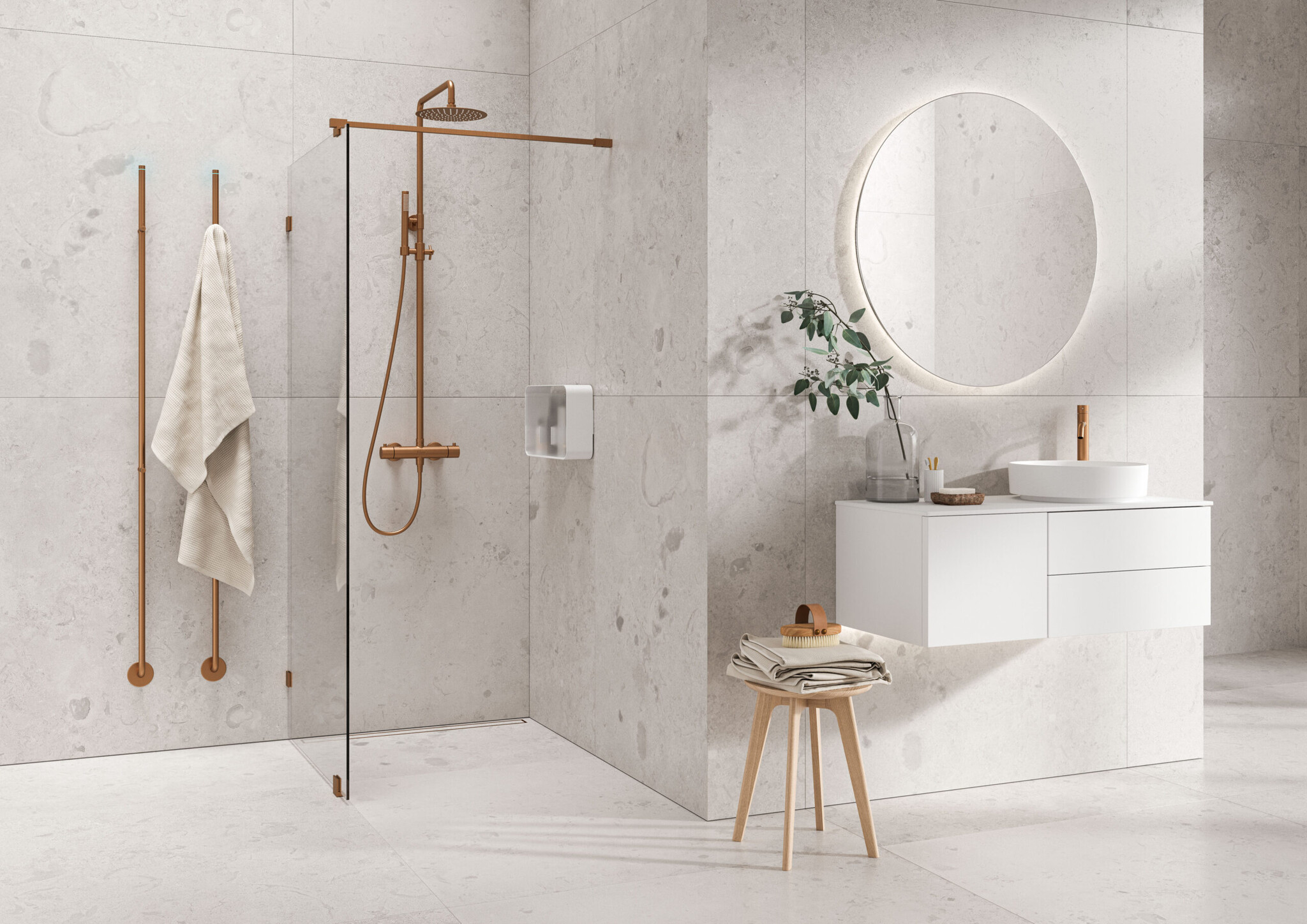 Instamat Jay, elektrische handdoekwarmer Soft Zwart