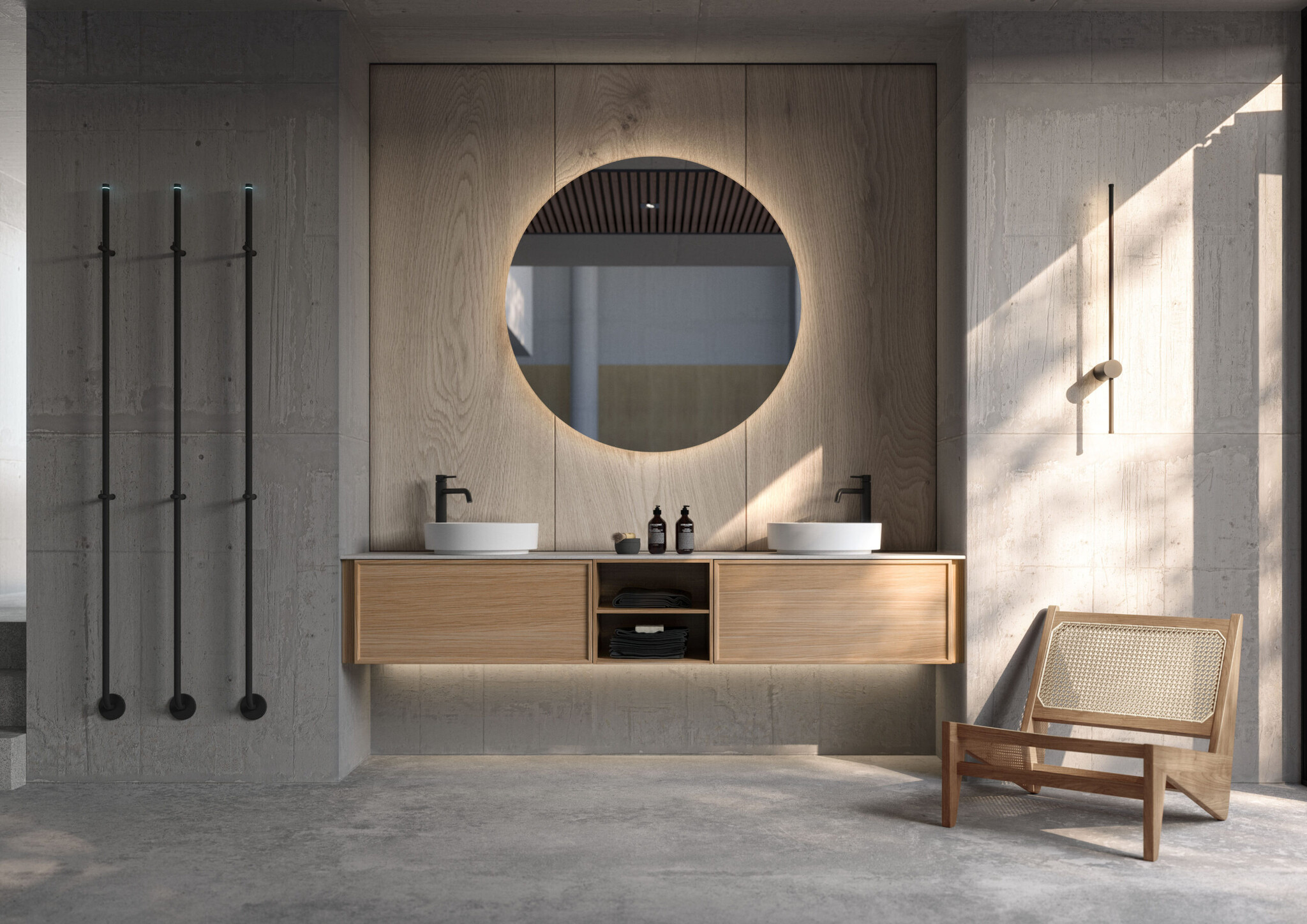 Instamat Jay, elektrische handdoekwarmer Soft Zwart