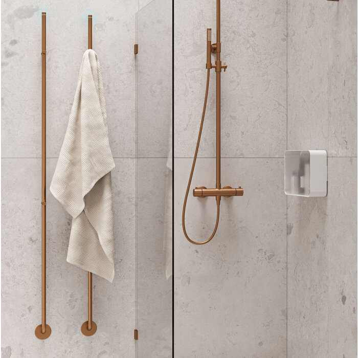 Instamat Jay, elektrische handdoekwarmer gepolijst RVS