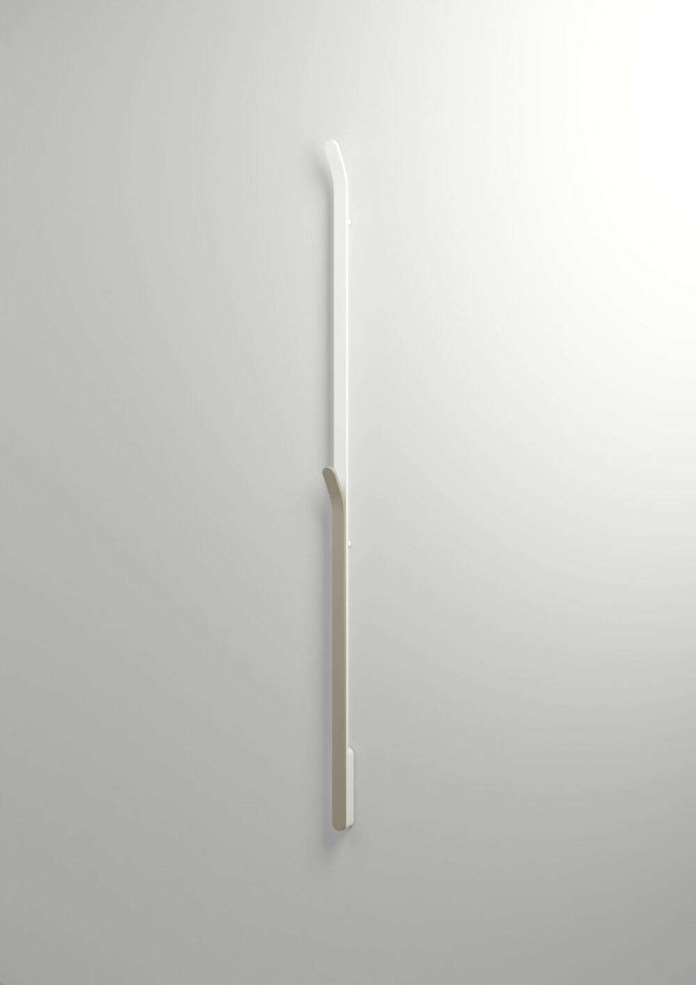 Instamat Arc, elektrische handdoekwarmer Soft wit / Soft zwart