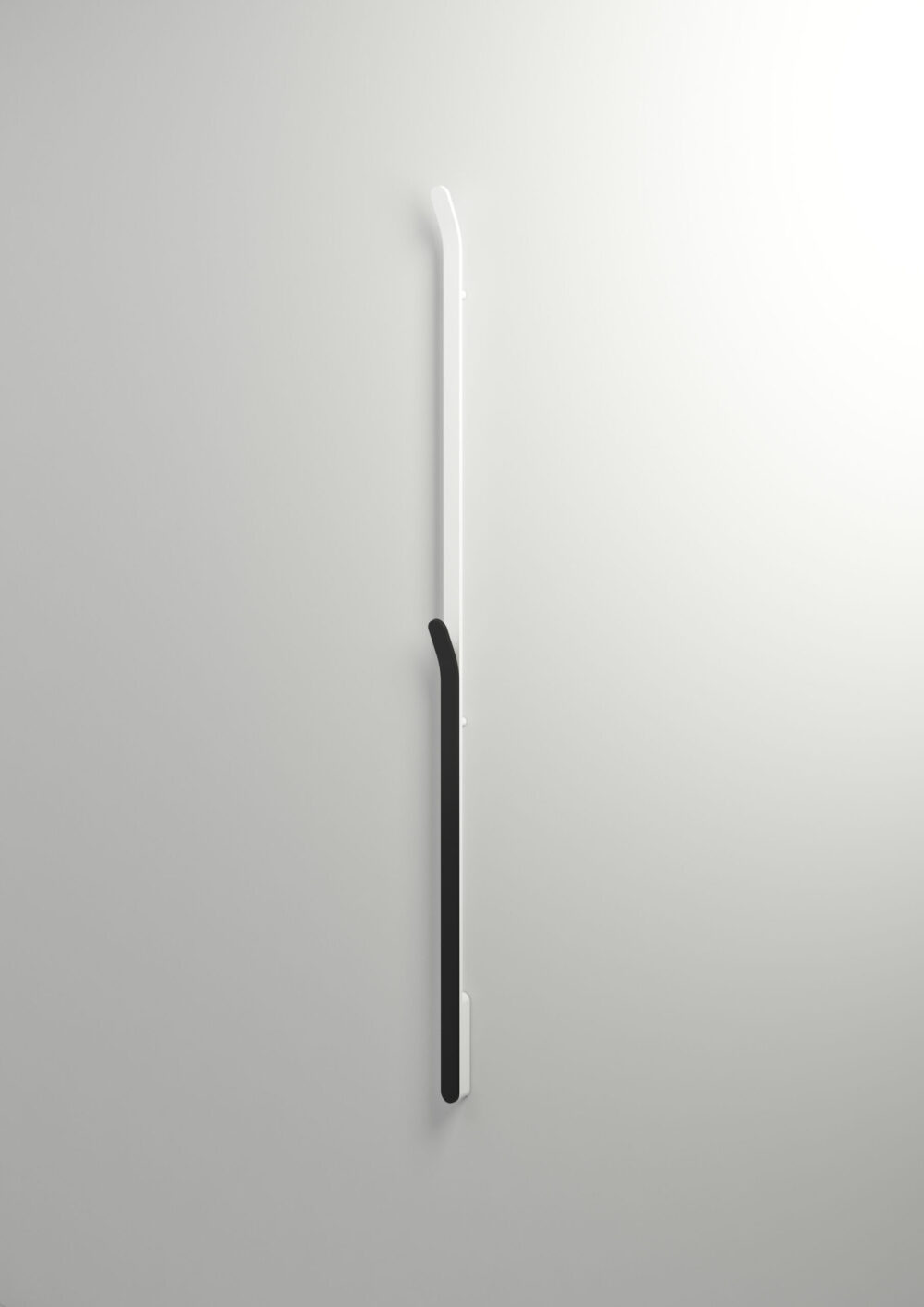 Instamat Arc, elektrische handdoekwarmer Soft wit / Soft zwart