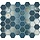 Mozaiek Valencia Hexagon Blauw 4,3x5,0