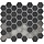 Mozaiek Valencia Hexagon Zwart 4,3x5,0