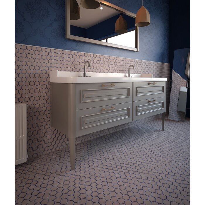 The Mosaic Factory Mozaiek Valencia Hexagon Roze Mat 4,3x5,0