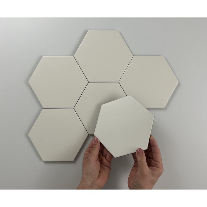 Cifre Cerámica Hexagon Timeless Ivory mat 15x17