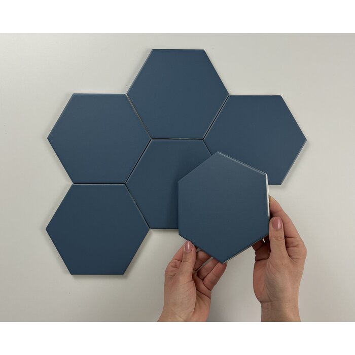 Cifre Cerámica Hexagon Timeless Marine mat 15x17
