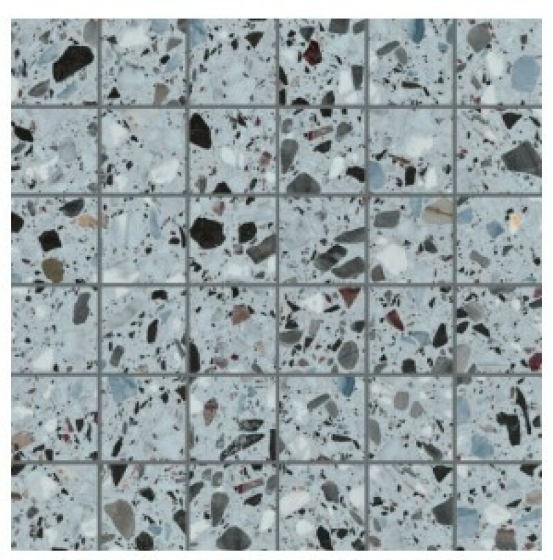 Medley terrazzo Sugar mozaiek 5x5 op net van 30x30