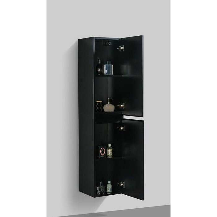 By Goof Kolomkast Tieme mat zwart 160x35x35cm