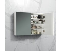 By Goof Spiegelkast Tieme hoogglans wit 100x70x16cm