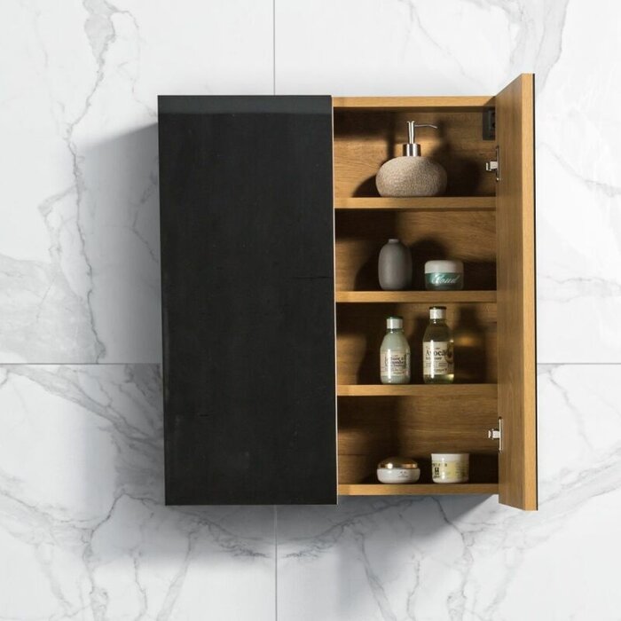 By Goof Spiegelkast Tieme mat eiken 60x70x16cm