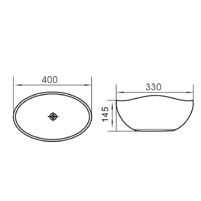 By Goof Waskom keramiek wit 40x33x14.5cm