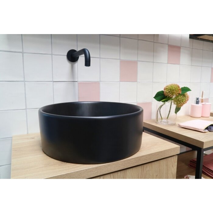 By Goof Waskom keramiek mat zwart 40x40x15cm