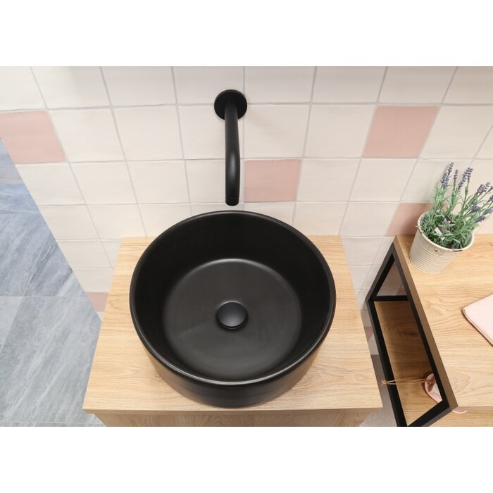 By Goof Waskom keramiek mat zwart 40x40x15cm