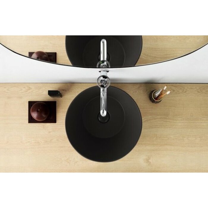 By Goof Mees design waskom rond mat zwart