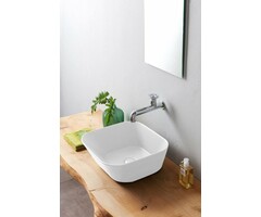 By Goof Mees design waskom vierkant mat wit