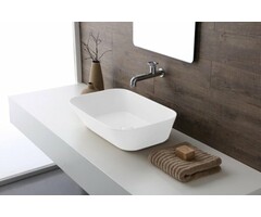 By Goof Mees design waskom rechthoek mat wit