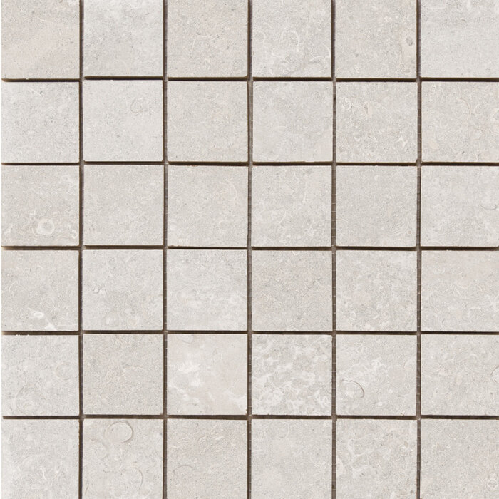 Cifre Cerámica Midtown Cream mozaiek 5x5 op net van 30x30