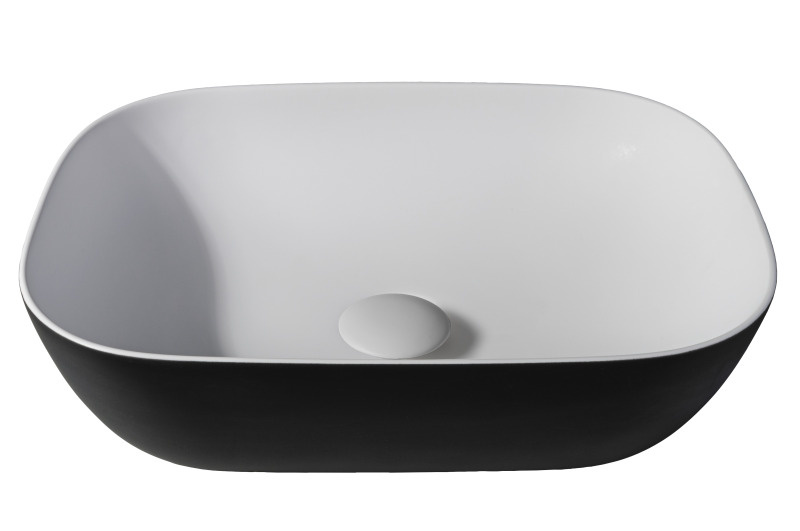 Solid surface waskom Maud zwart EXT