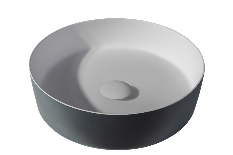 Solid surface waskom Tess antraciet EXT